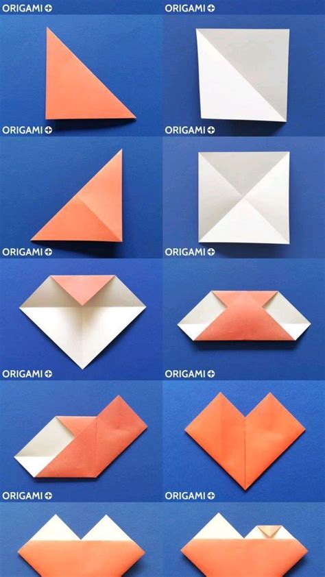 corazón de papel horigami | Corazón de papel, Regalos de origami ...