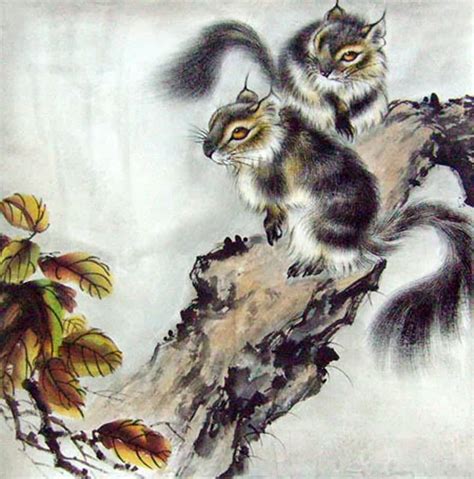 Chinese Other Animals Painting 0 4510005, 66cm x 66cm(26〃 x 26〃)