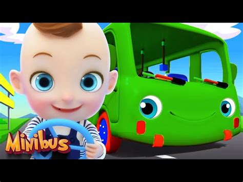 Wheels On The Bus Go Round and Round - Nursery Rhymes & Kids Songs ...