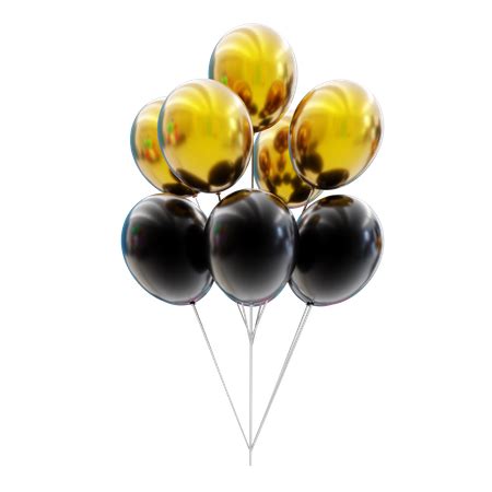 23,900 3D Gold Balloons Illustrations - Free in PNG, BLEND, GLTF ...