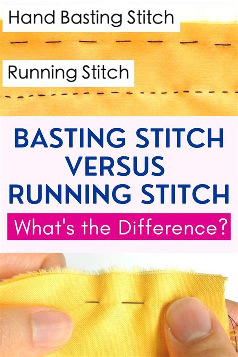 What Is The Difference Between A Basting Stitch And A Running Stitch