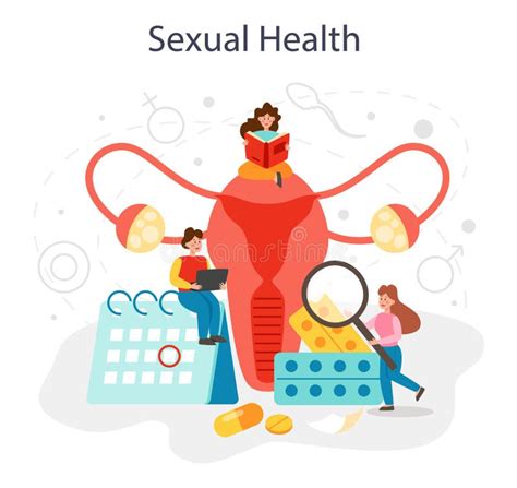 Sexual Education Concept Set Sexual Health Lesson For Young People