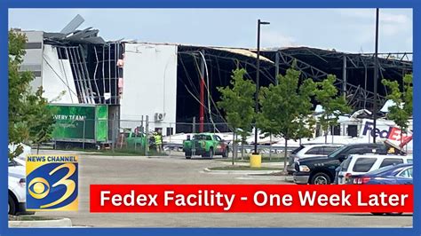 Post Tornado A Closer Look At Damage At Portage Mich Fedex Facility