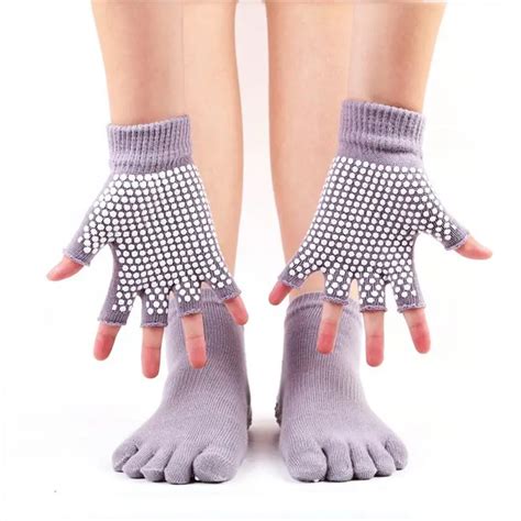 Buy Silicone Non Slip Yoga Socksandgloves Absorption