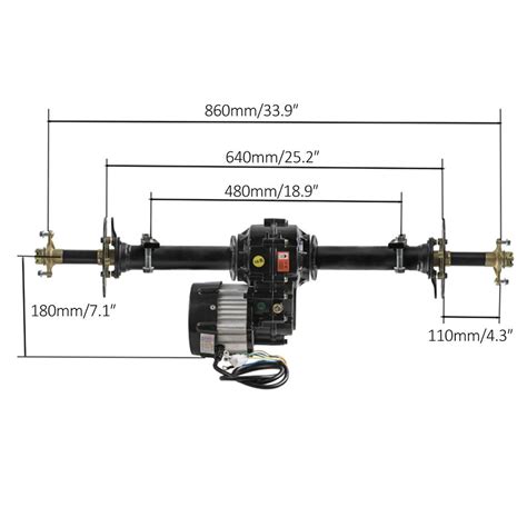 30 40 Go Kart Rear Axle Kit 48v 500w 1000w Electric Motor