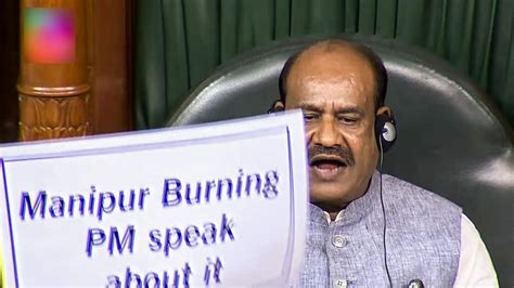 Ls Speaker Admits Oppn Alliance Indias No Confidence Motion Against Modi Govt India News