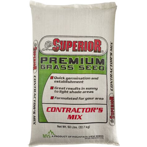 Superior 50 Lb Premium Grass Seed Contractor S Mix By Superior At Fleet Farm