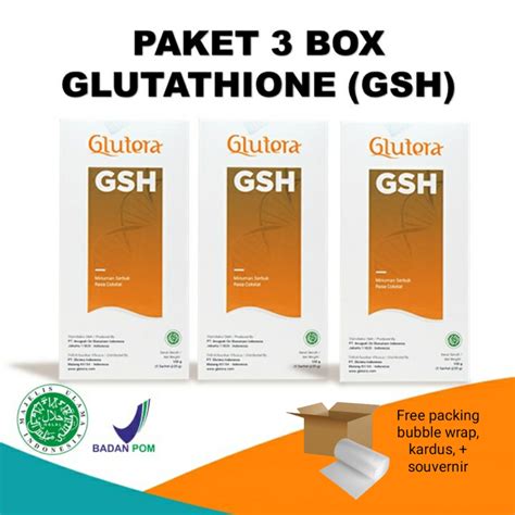 Jual Paket Glutera Glutathione Gsh Suplemen Antioksidan Dan