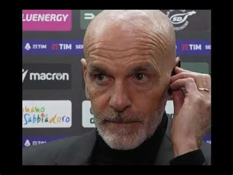 Intervista E Conferenza Mister Pioli Post Udinese Milan