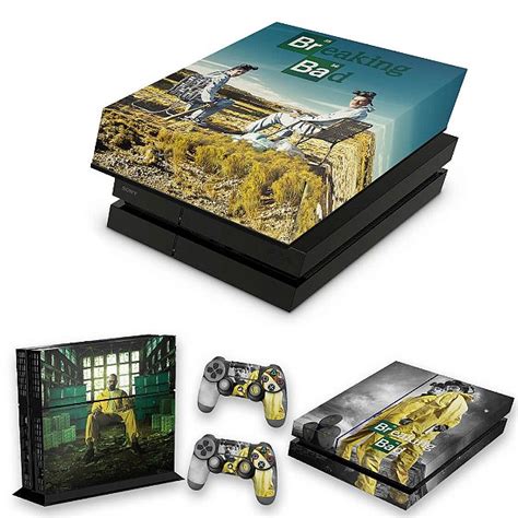 KIT PS4 Fat Skin E Capa Anti Poeira Breaking Bad Pop Arte Skins