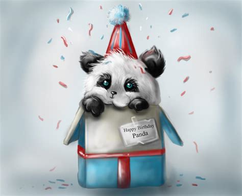 Happy Birthday Panda By Laura Marie San On Deviantart