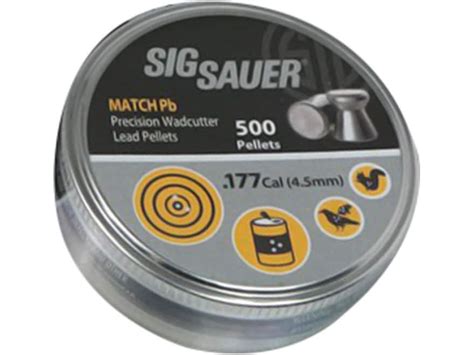 Sig Sauer Match Flat Nose Air Gun Pellets Cal Grain Pk