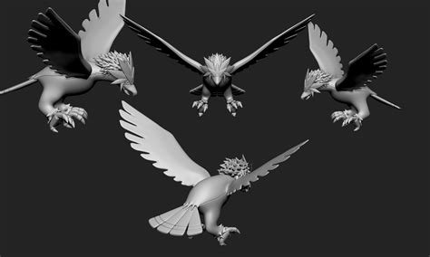 Stl File Pokemon Braviary・3d Printable Model To Download・cults