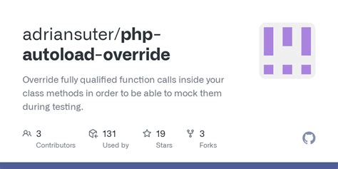 Github Adriansuter Php Autoload Override Override Fully Qualified