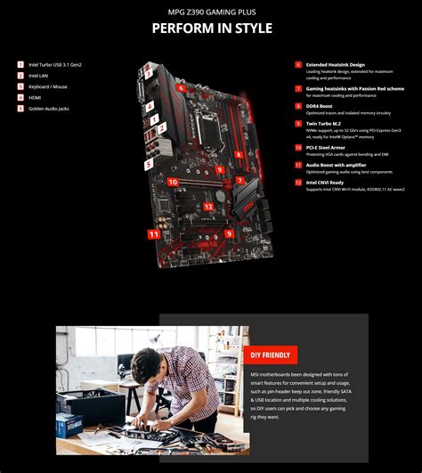 Msi Mpg Z Gaming Plus Atx Motherboard Compu Jordan