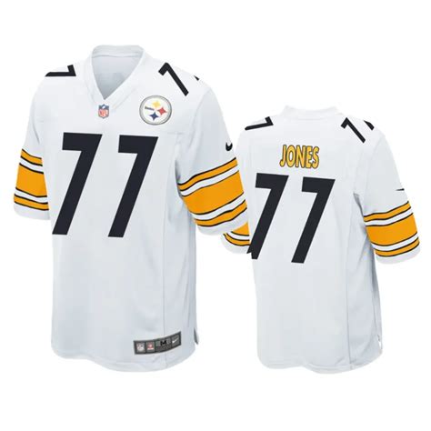 Pittsburgh Steelers Broderick Jones White 2023 NFL Draft Game Jersey ...