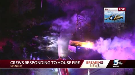 Crews Battle House Fire In Spencer Youtube