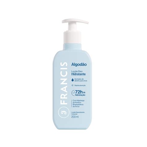 Loção Hidratante Algodão 200ml Francis