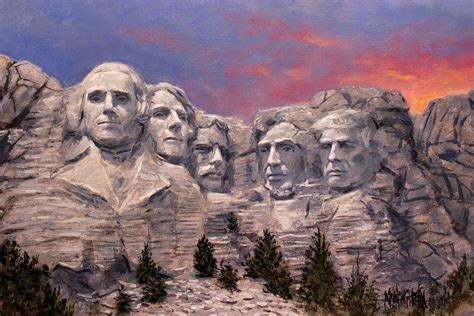 Patriotic Americana Trump Rushmore Mcnaughton Fine Art