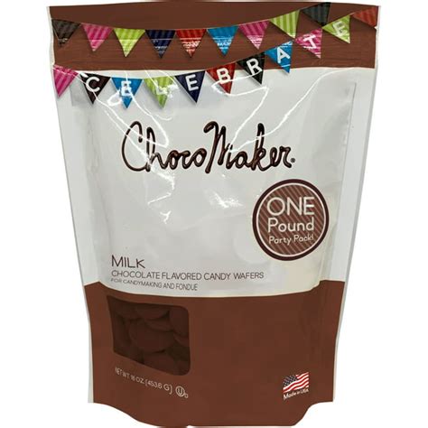 Chocomaker Milk Chocolate Flavored Candy Wafers 16oz Standup Pouch