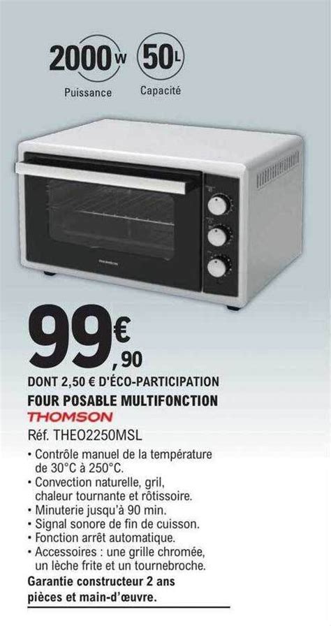 Promo Four Posable Multifonction Thomson Chez E Leclerc