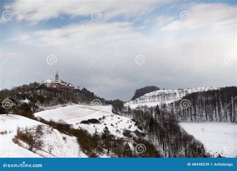 Castle Leuchtenburg in Winter Stock Image - Image of jena, tower: 48498539