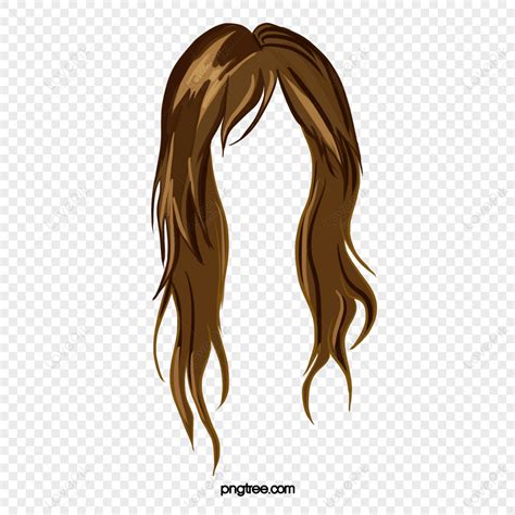 Cartoon Hand Drawn Woman Hair Illustration,wig,exquisite PNG Free ...