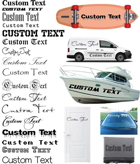 Custom Made Vinyl Decals Personalized Design Your Own Name Custom Vinyl ...