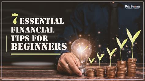 7 Essential Financial Tips For Beginners