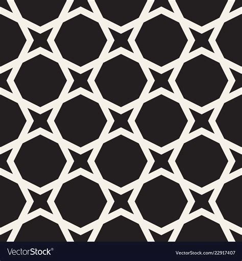 Seamless Star Shape Geometric Pattern Simple Vector Image