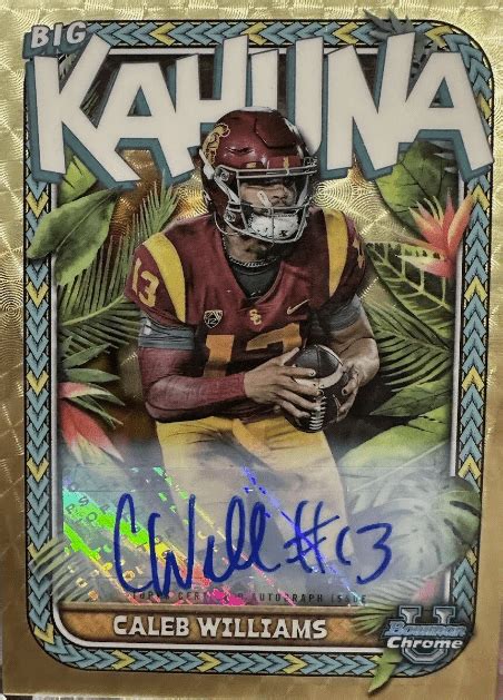 Ranking Caleb Williams Rookie Cards Early Edition