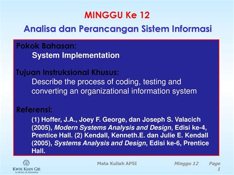 Analisa Dan Perancangan Sistem Informasi Ppt Download