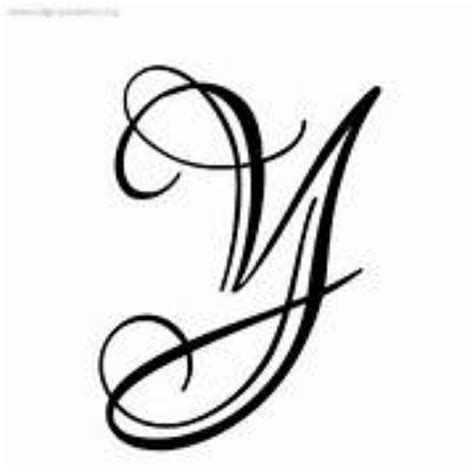 Uppercase Y In Cursive