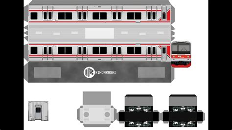 Kereta Kertas Krl Papercraft Kereta Krl Jr Kereta Aku Gambar