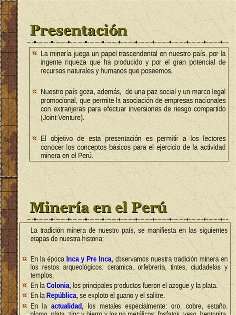 Pdf Actividad Minera Peru Ppt Dokumen Tips