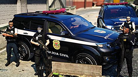 OPERAÇÃO da POLÍCIA CIVIL GTA V PCSP GTA 5 POLICIAL LSPDFR YouTube