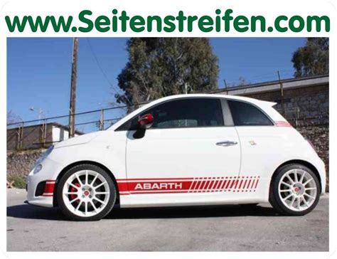 Fiat 500 Abarth EVO XL Seitenstreifen Aufkleber Art Nr 5132