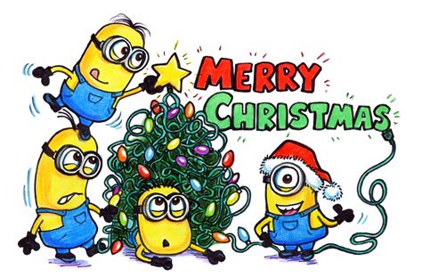 Minion Christmas Wallpaper Wallpapersafari