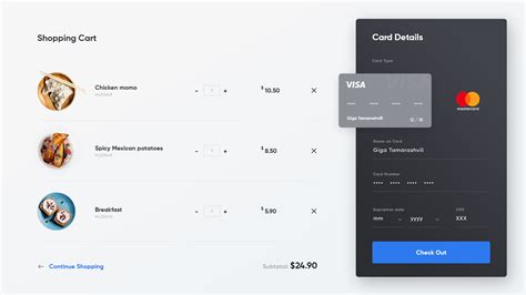 Shopping Cart UI By Giga Tamarashvili On Dribbble