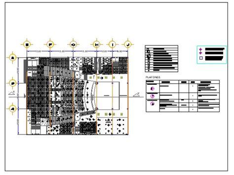 Iluminacion Auditorio En Autocad Librer A Cad