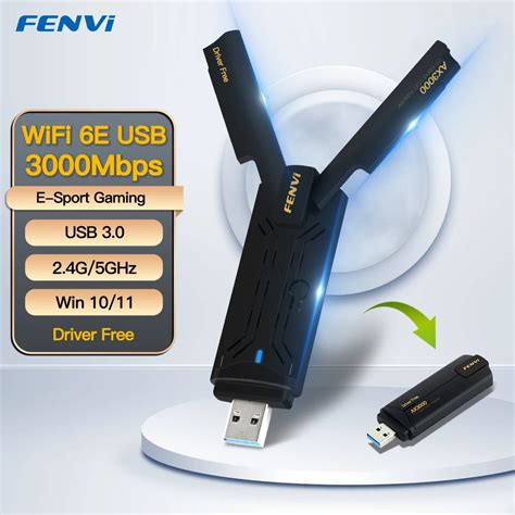 WiFi6E USB3 0 WiFi Adapter AX3000 Tri Band 2 4G 5G 6GHz Wireless