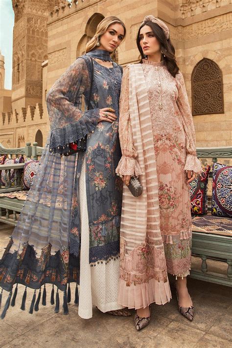 Embroidered Pakistani Designer Eid Dress In Lavish Blue Color E