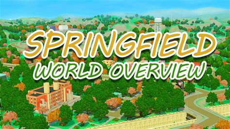 IT S JUST LIKE THE SHOW Springfield The Sims 3 World Overview YouTube