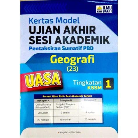 Kertas Model Ujian Akhir Sesi Akademik Geografi Tingkatan 1 Uasa