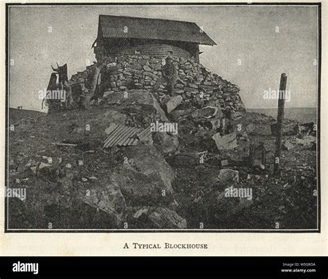 Second Boer War British Blockhouse Made Of Corrugated Iron And Stone In Military Science A