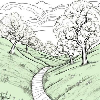 Forest Line Drawing Stock Photos, Images and Backgrounds for Free Download