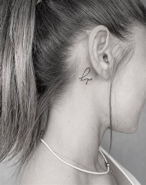 Unique Behind The Ear Tattoo Ideas For Women Neck Tattoos Women