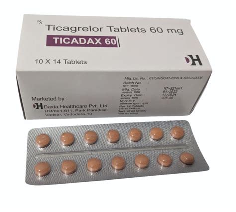 60mg Ticagrelor Tablet At Rs 335 Box Ticagrelor Tablets In Mumbai