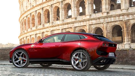 2021 Ferrari Purosangue Suv 细节曝光，将搭载双涡轮增压引擎