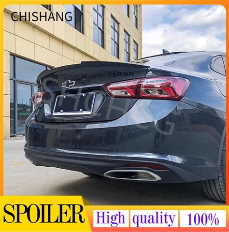 For Chevrolet Malibu XL Spoiler 2016 2022 Year Glossy Carbon Fiber Rear